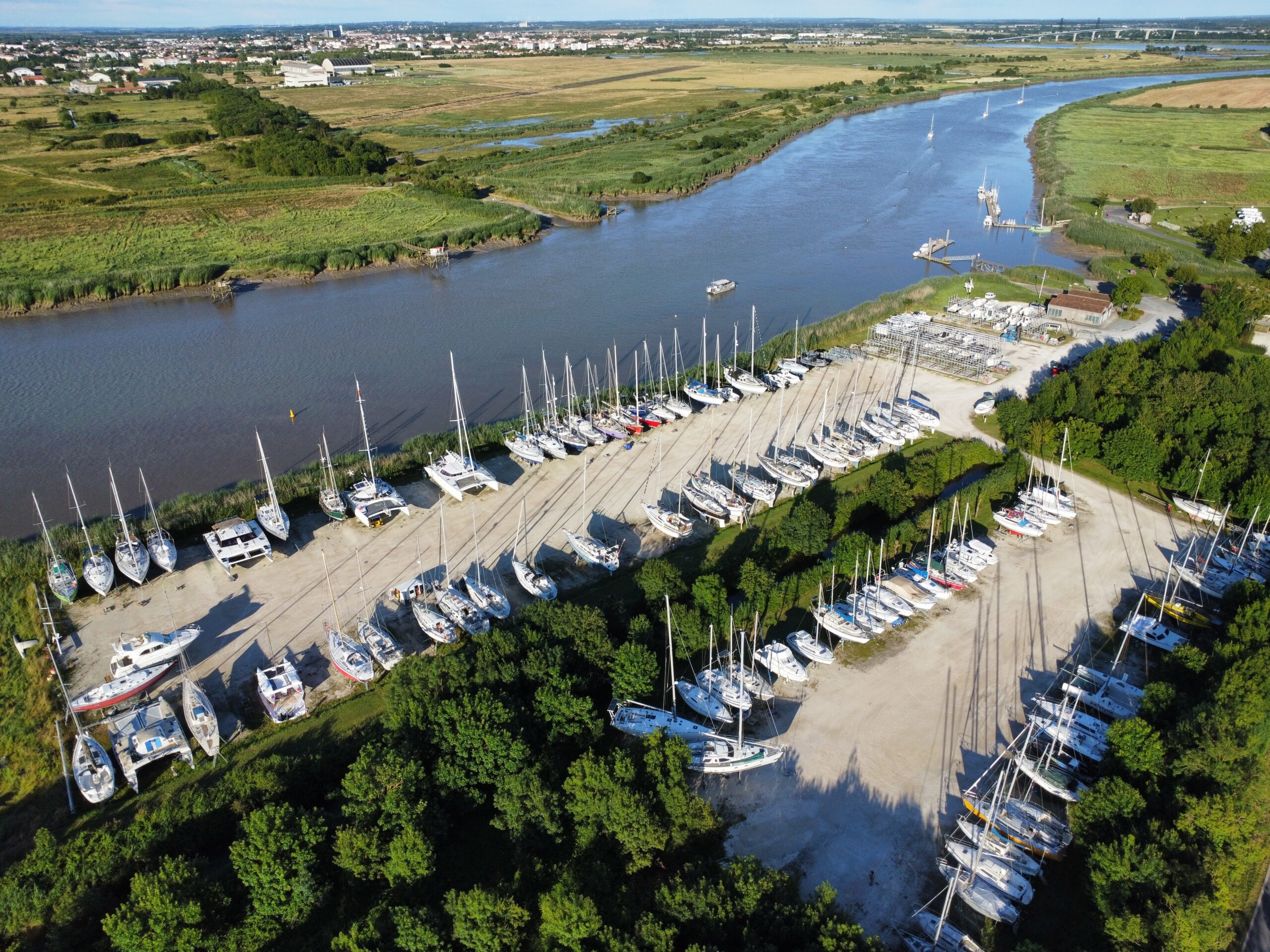 Port Adhoc Soubise Charente aerial view