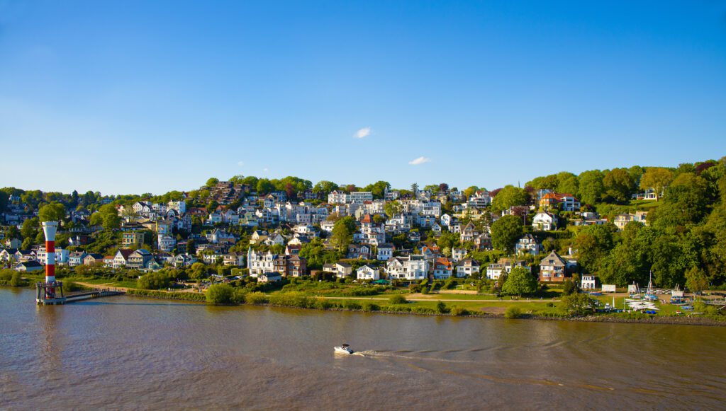 Quartier de Blankenese, Hambourg, Allemagne