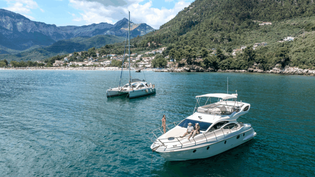 Boat mooring Mediterranean Sea