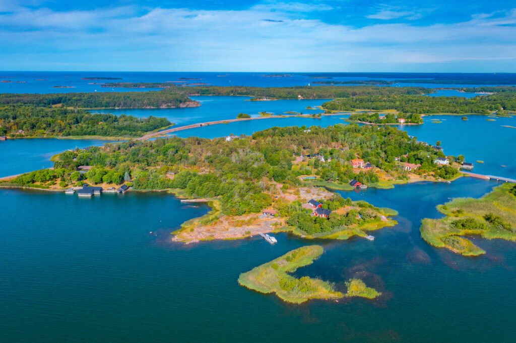 Panorama van de Aland archipel