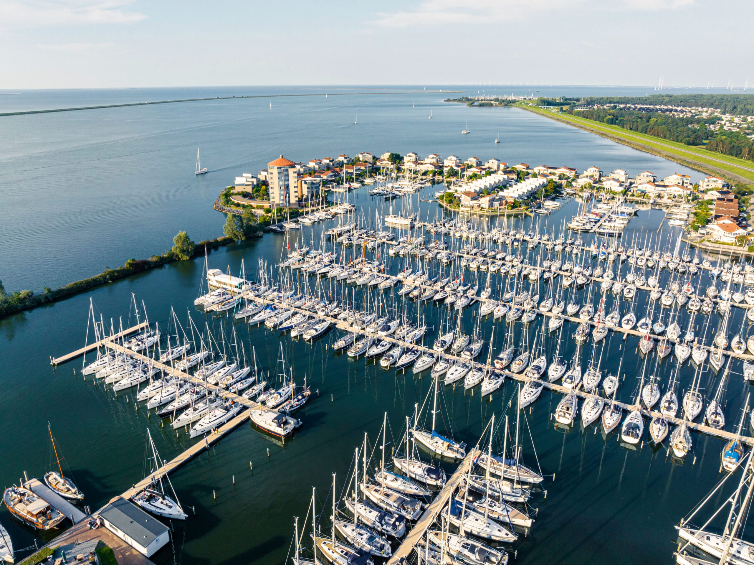 Deko Marina Lelystad aerial view