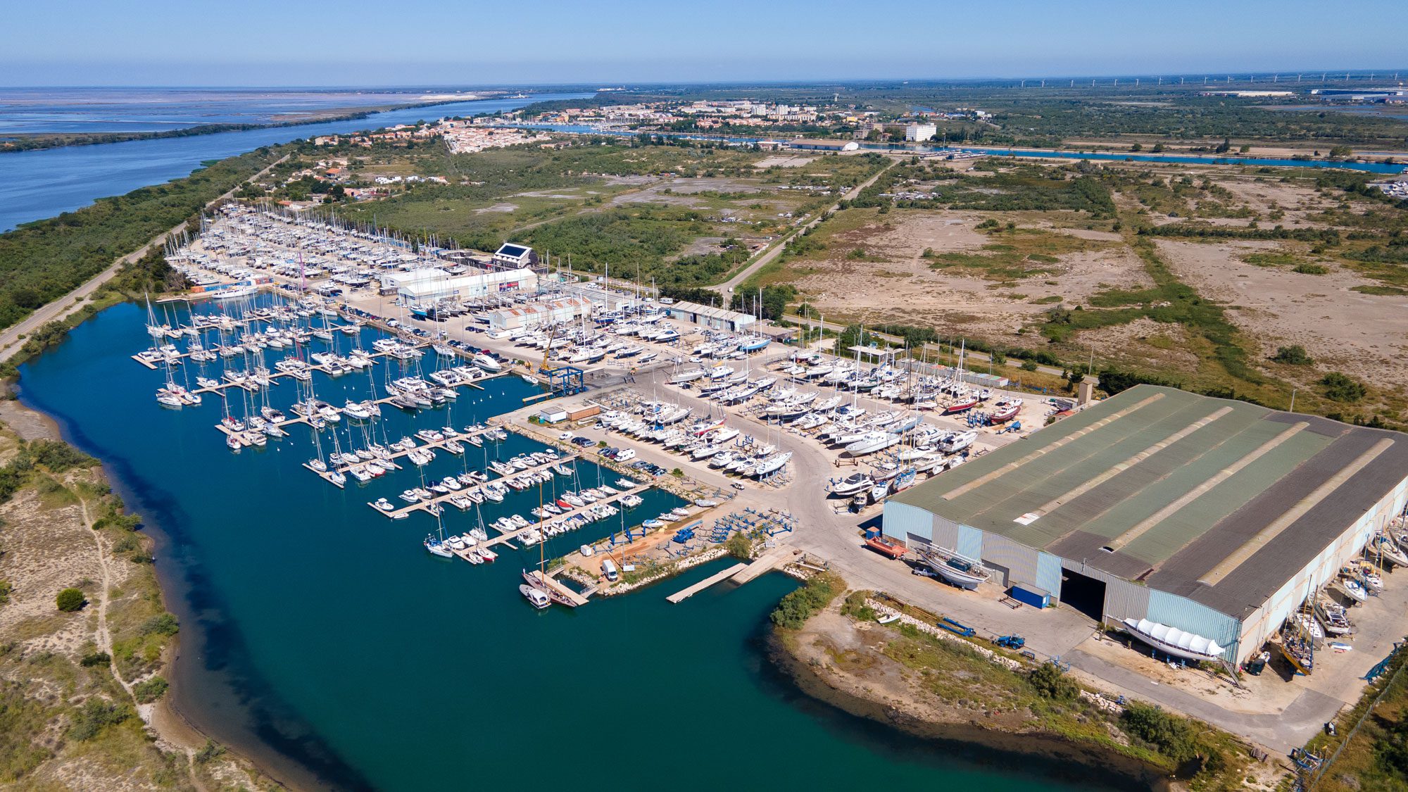 Port Napoléon ashore marina Mediterranean