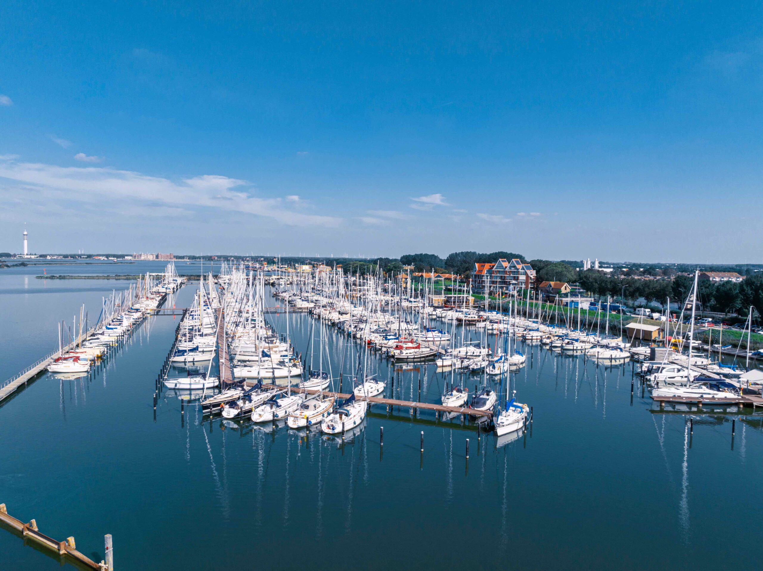 Jachthaven Lelystad Haven aerial view