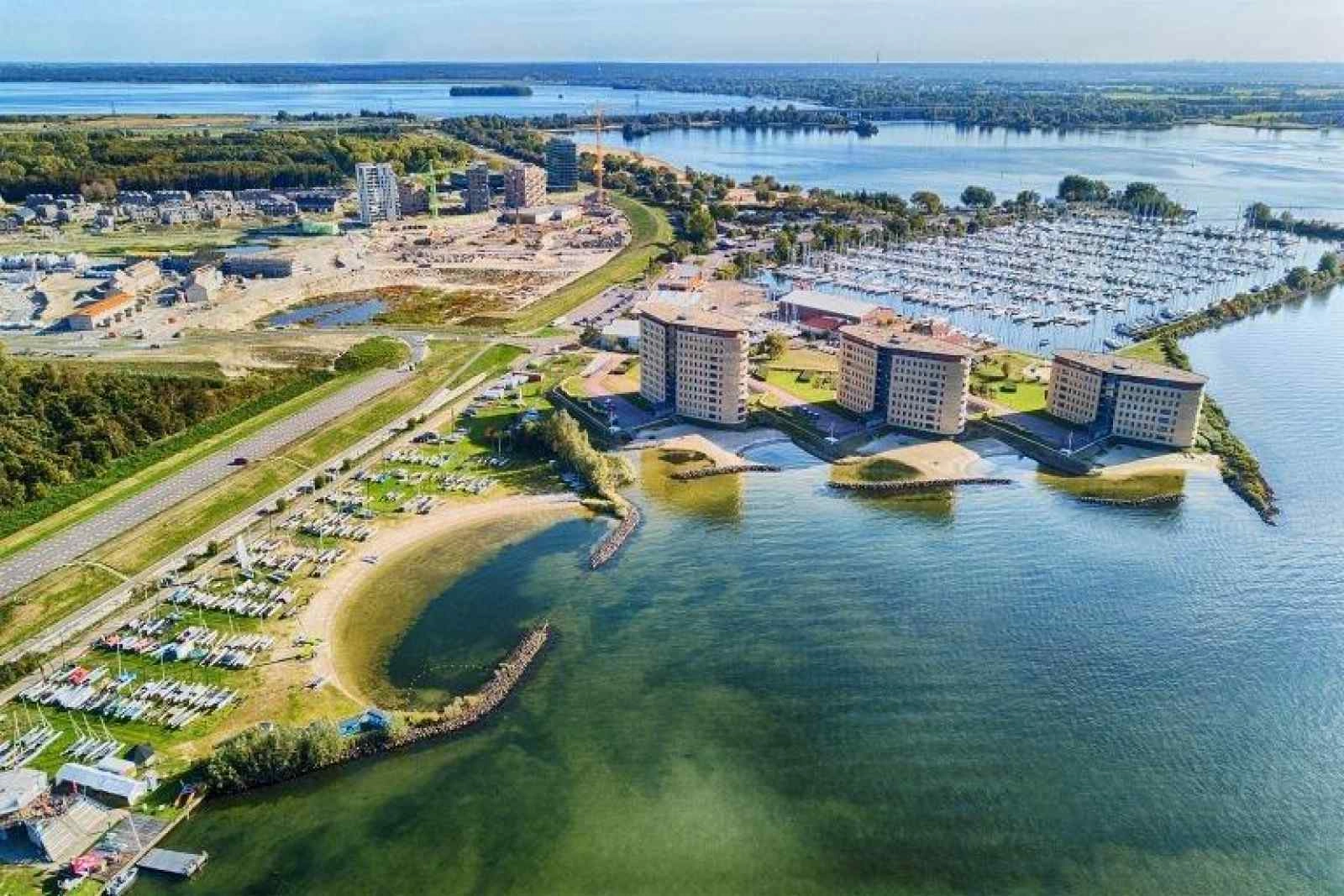 Marina Muiderzand Catamaran Beach Almere aerial view