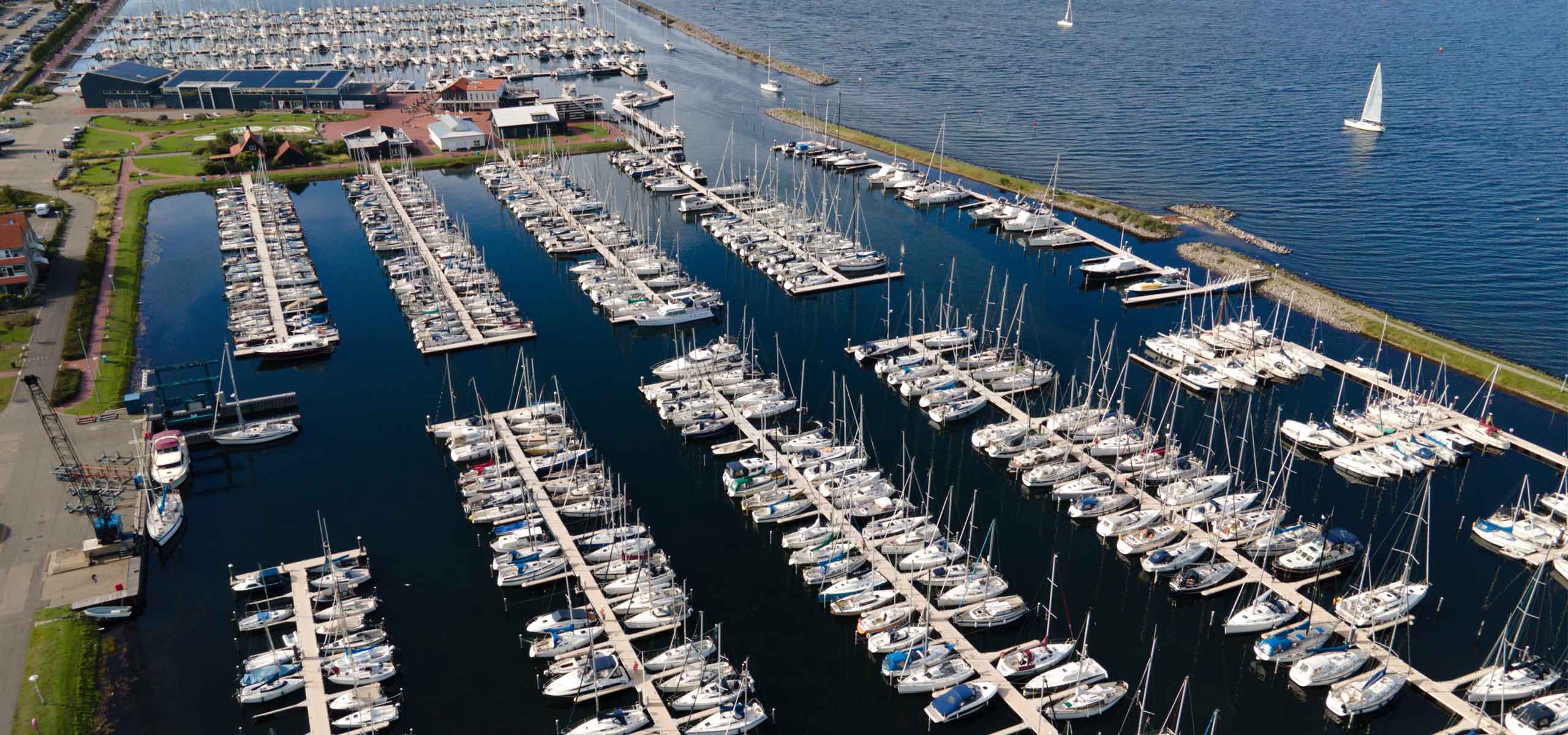 Jachthaven Bruinisse aerial view