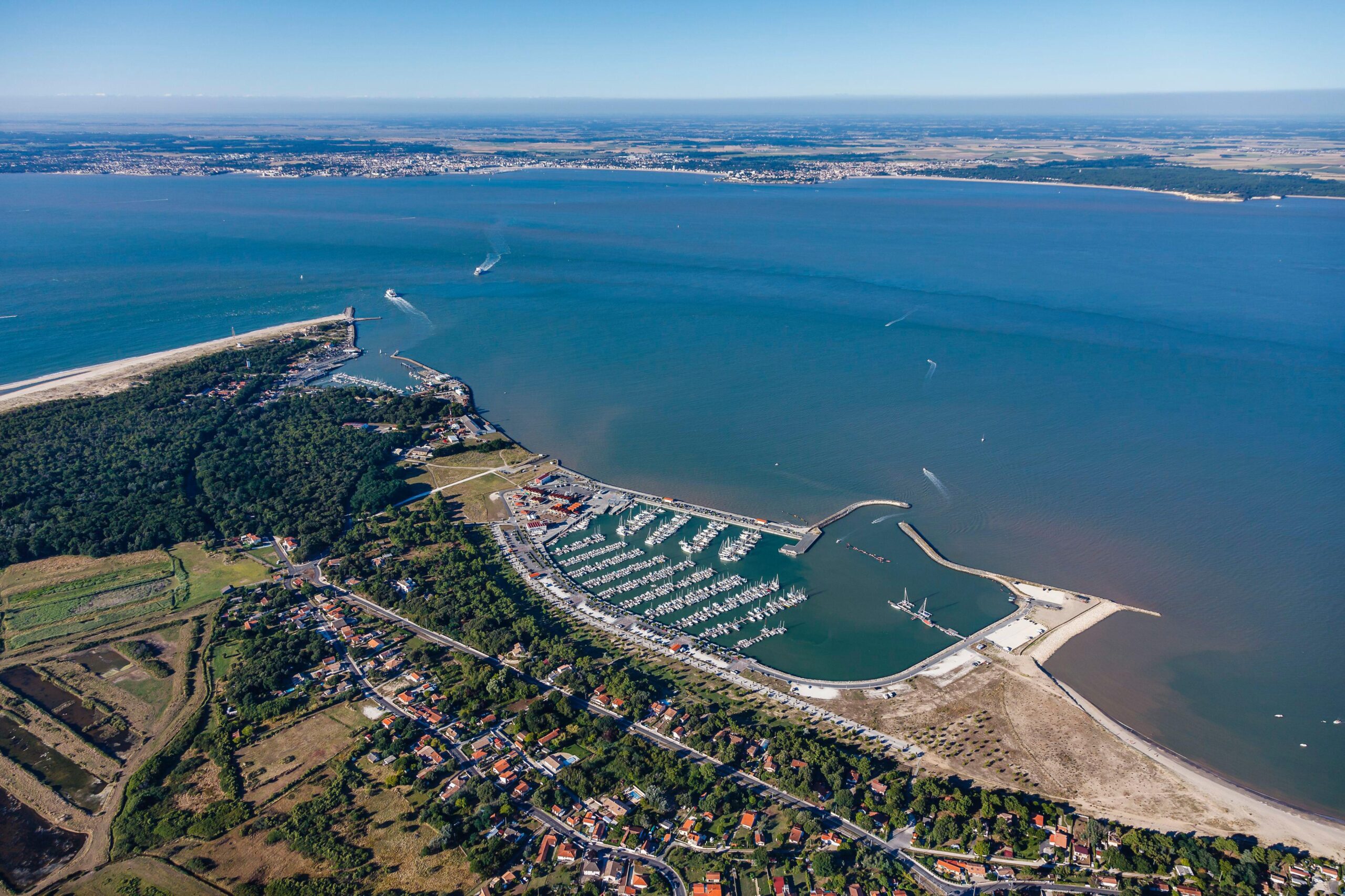 Port Médoc aerial view Gironde