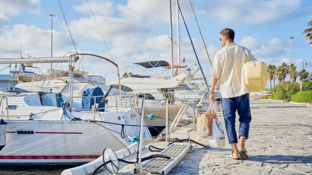 Boater packing for a cruise