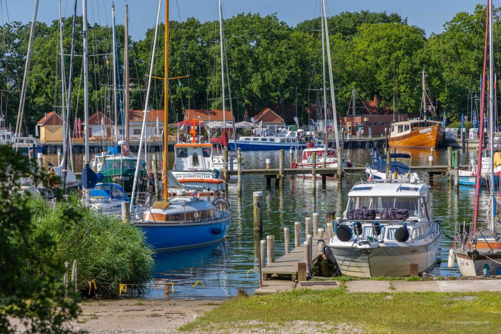 Hamn Lauterbach, ön Rügen, Tyskland