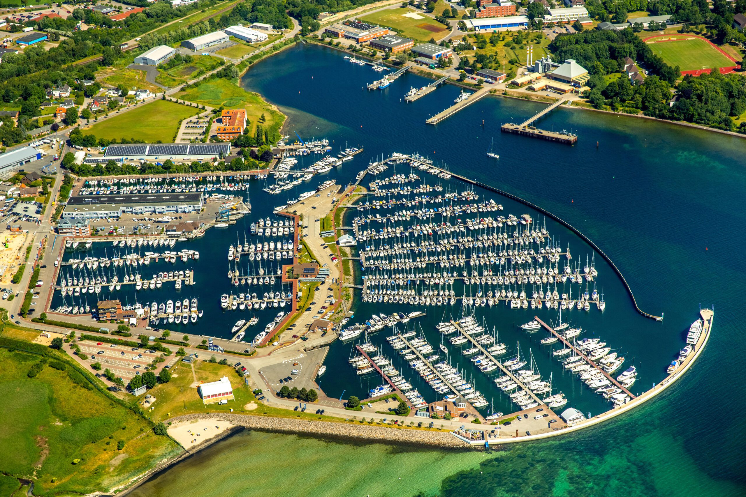 Marina Neustadt Holstein, Marina at the Wiek, Bay of Lubeck, Neustadt in Holstein, Schleswig-Holstein, Germany
