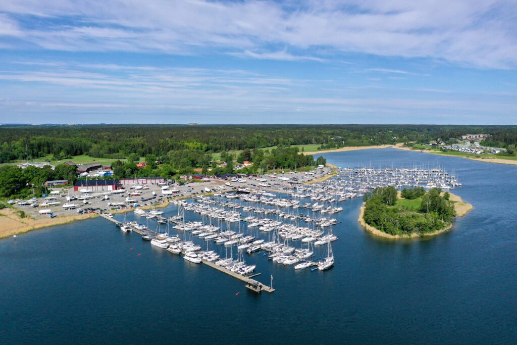 Aerial view Svinninge Marina